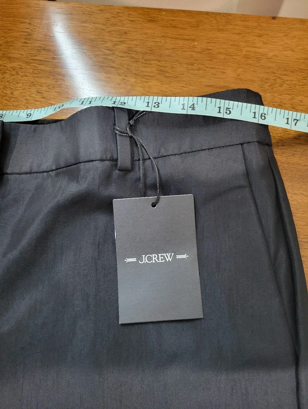J Crew Slim-fit trouser in sateen CN751 Size 8 NWT  Black $198 Retail